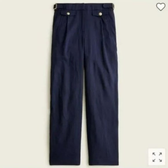 J. Crew Pants & Jumpsuits New J Crew Dark Navy Wide Leg Trouser In